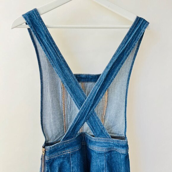 Madewell NWT tapered legs overall denim, Blue, Size 00 022 - Picture 5 of 11